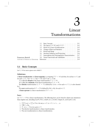 3 Chapter 3 Linear Transformations