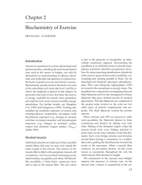 Biochemistry of Exercise