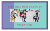 Let`s enjoy cross country ski