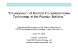 Development of Remote Decontamination Technology in the