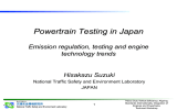 Powertrain Testing in Japan