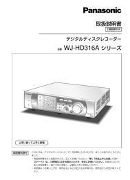 取扱説明書 品番 WJ-HD316A シリーズ
