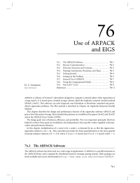 76 Chapter 76 Use of ARPACK and EIGS