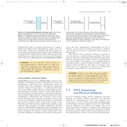 17 54 DNA Sequencing and Physical Mapping