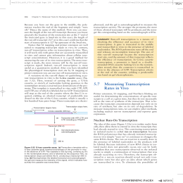 20 57 Measuring Transcription Rates in Vivo