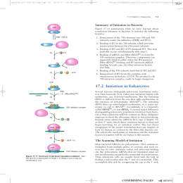 69 172 Initiation in Eukaryotes