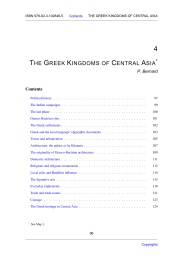 10 THE GREEK KINGDOMS OF CENTRAL ASIA