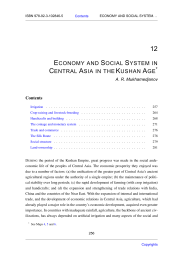 18 ECONOMY AND SOCIAL SYSTEM IN CENTRAL ASIA IN THE KUSHAN AGE