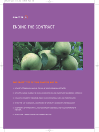 Ending The Contract