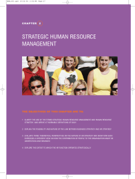 Strategic Human Resource management