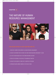 The Nature Of Human resource Management