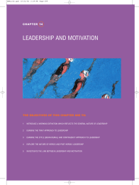 Leadership And Motivation