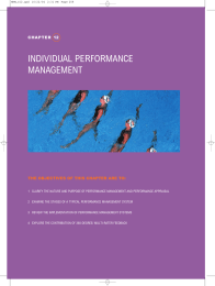Individual Performance management
