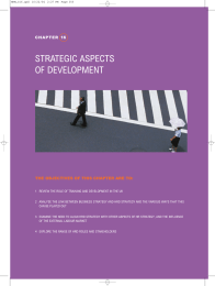 Strategic Aspects of Development