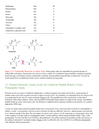 Primary Structure Amino Acids Are Linked by Peptide Bonds to Form Polypeptide Chains