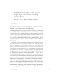 The Euclidean ideal of proof in The Elements and philological uncertainties of Heibergs edition of the text