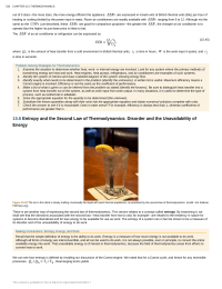 Entropy and the Second Law of Thermodynamics Disorder and the Unavailability of Energy