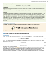 Photon Energies and the Electromagnetic Spectrum