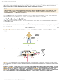 The First Condition for Equilibrium