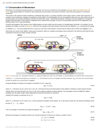 Conservation of Momentum