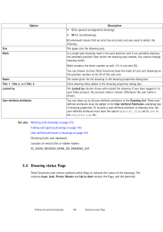Drawing status flags