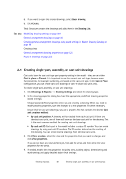 Creating singlepart assembly or cast unit drawings