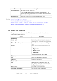 Section view properties