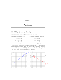 Solving Systems by Graphing