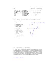 Applications of Polynomials