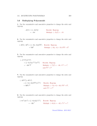 Multiplying Polynomials