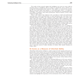 IQ Scores as a Measure of Inherited Ability