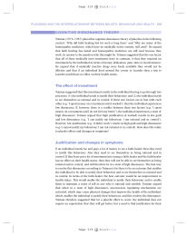 Justification and changes in symptoms