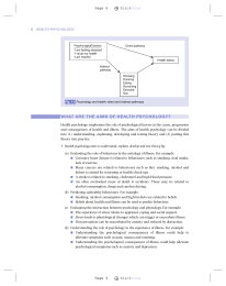 WHAT ARE THE AIMS OF HEALTH PSYCHOLOGY