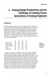 Analog Design Productivity and the Challenge of Creating Future Generations of Analog Engineers