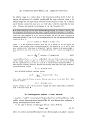 Inhomogeneous problems  Greens functions