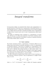 Fourier transforms