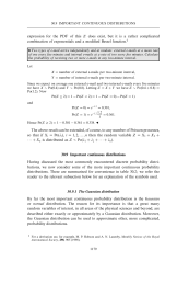 Important continuous distributions