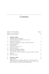 Preliminary calculus