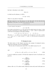 Reciprocal vectors