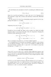 Types of integral equation