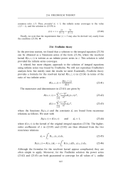 Fredholm theory