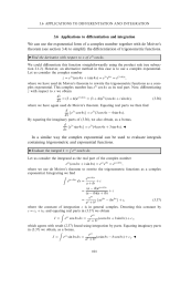 Applications to differentiation and integration