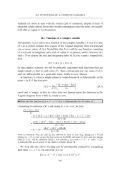 Functions of a complex variable