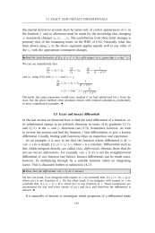 Exact and inexact differentials