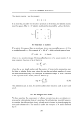 The transpose of a matrix