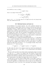 Multivalued functions and branch cuts