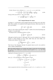 Integral theorems for tensors