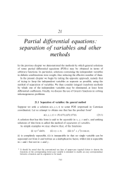 Separation of variables the general method