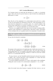 Covariant differentiation