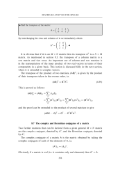 The complex and Hermitian conjugates of a matrix